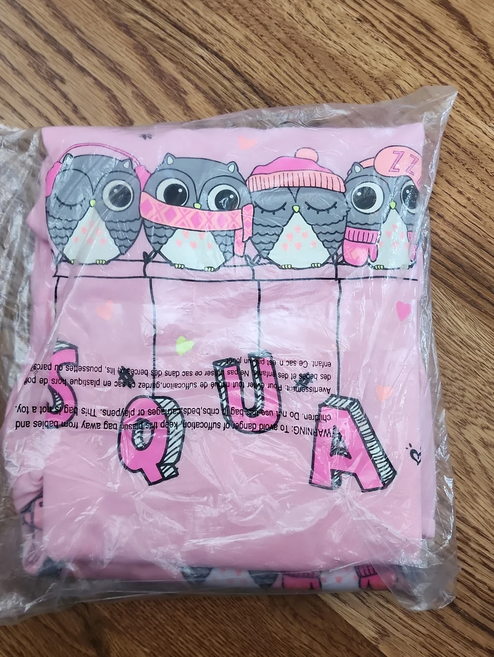 NIP Deadstock Justice Girls Glow-in-the-Dark PJ Set Size 8 Pink Original Retail